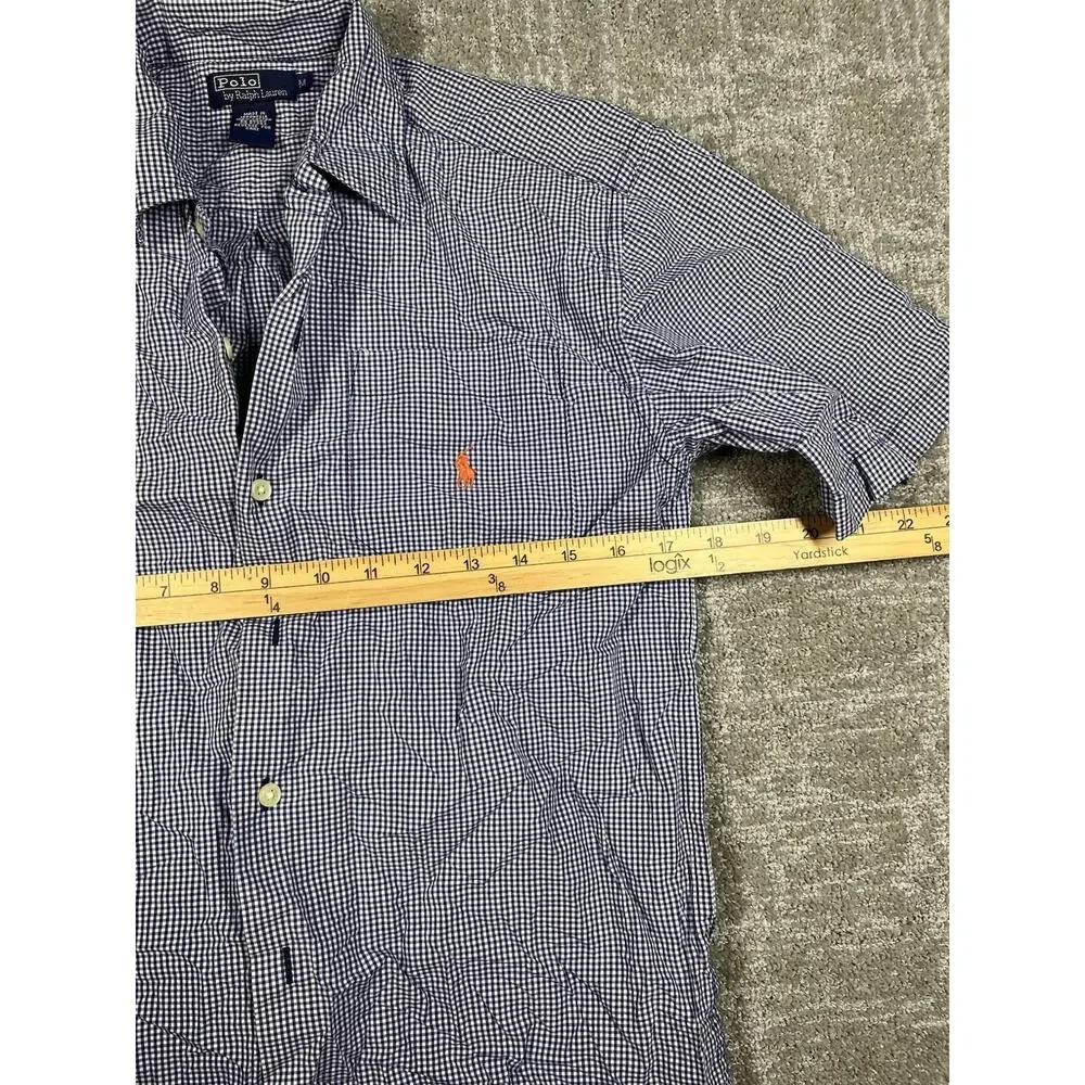 Vintage Polo Ralph Lauren Short Sleeve Button Down Shirt Size M